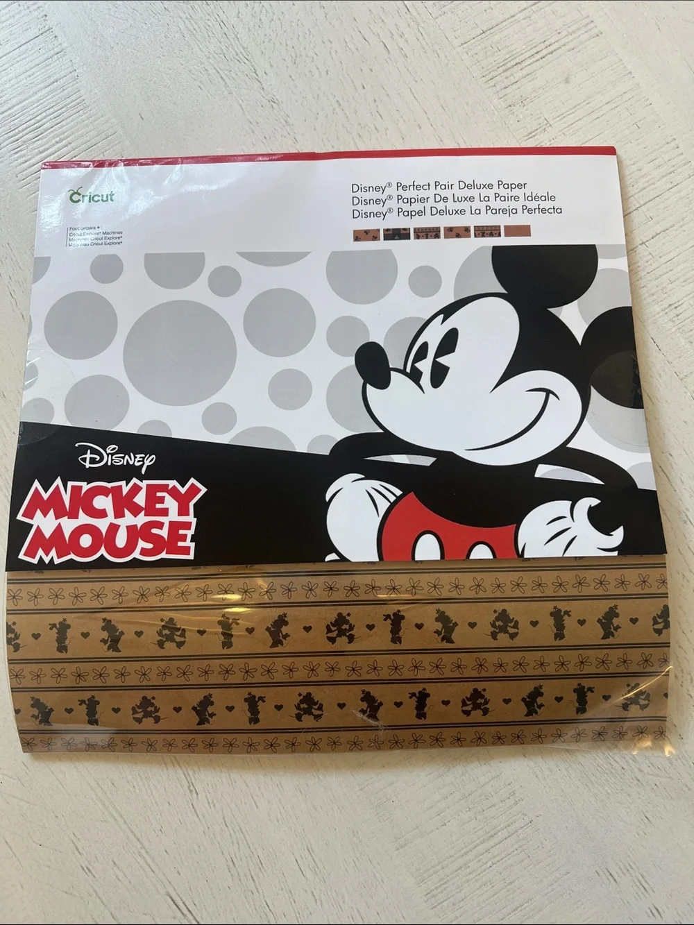 NWT Cricut Disney Mickey Mouse Perfect Pair Paper